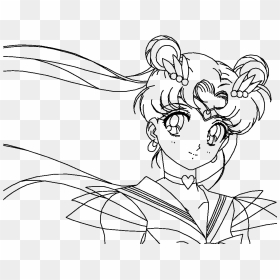 Eternal Sailor Moon, HD Png Download - moon drawing png