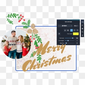 Edit Your First Xmas Card - Christmas Eve, HD Png Download - christmas card png