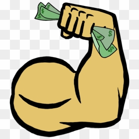 Flexing Arm Vector, HD Png Download - muscle arms png