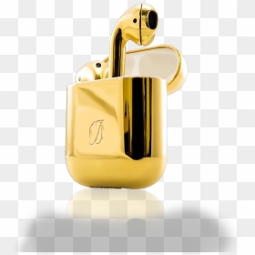 Transparent Golden Apple Png - 24k Gold Airpods, Png Download - golden apple png
