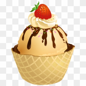 Transparent Cupcake Vector Png - Transparent Background Dessert Clipart, Png Download - cupcake vector png