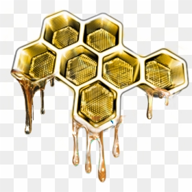 #honey #honeycomb #drip #drips #dripping #honeydripping - Dripping Honeycomb Outline, HD Png Download - dripping honey png
