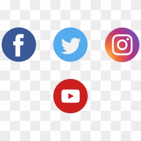Social Media Icons - 4 Social Media Icons, HD Png Download - social icons png transparent