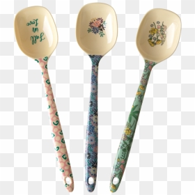 Melamine Cooking Spoons In Assorted Boogie Prints Rice - Spoon, HD Png Download - cooking utensils png