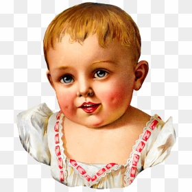 Baby Victorian Image Illustration Child Clipart Printable, HD Png Download - children clipart png