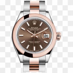 Transparent Date Clipart - Rolex Ladies Datejust 28, HD Png Download - rolex watch png