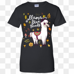 Llama Give Thanks Autumn Leaves Falling Down Ladies - Born In August Shirt, HD Png Download - fall leaves falling png