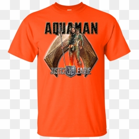 Aquaman Justice League Jason Momoa 3 Cotton T - T-shirt, HD Png Download - jason momoa png