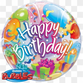 Cupcake De Cumpleaños Y Puntos - Qualatex Birthday Balloons Bubble, HD Png Download - puntos png
