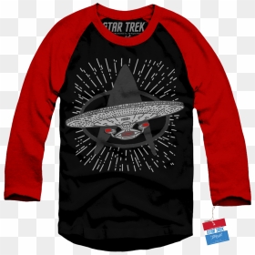 Baseball Tee"  Class= - Long-sleeved T-shirt, HD Png Download - star trek enterprise png