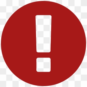 Exclamation In Red Circle , Png Download - Font Awesome Warning Icon, Transparent Png - red exclamation point png