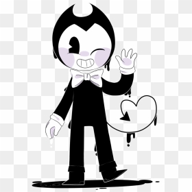 Banner Black And White Download Bendy And The Machine - Mickey Oswald Felix Bendy And Cuphead, HD Png Download - cute banner png