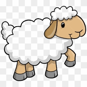 Clipart Sheep Domestic Animal - Sheep Clipart Png, Transparent Png - farm animals png