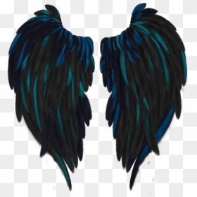 Dark Blue Angel Wings, HD Png Download - angel wings png tumblr