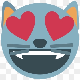 Smiling Cat With Heart-eyes Emoji Clipart - Heart, HD Png Download - smiling mouth png