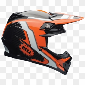 Bell Moto 9 Flex Factory Orange, HD Png Download - motorcycle helmet png