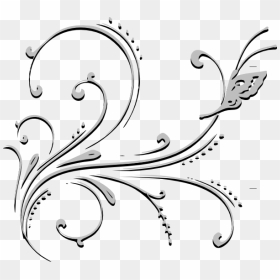Black & White Clip Art At Clker - Black And White Clip Art Flowers, HD Png Download - black and white flowers png