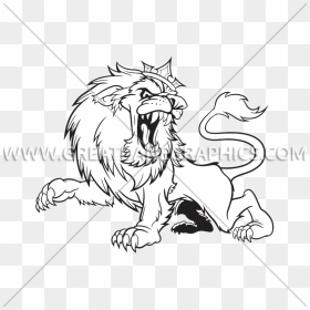 Roaring Lion Cartoon Production - Illustration, HD Png Download - lion roaring png