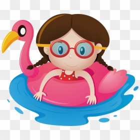 Child Clipart Swimming Pool - Pool Float Clipart, HD Png Download - children clipart png