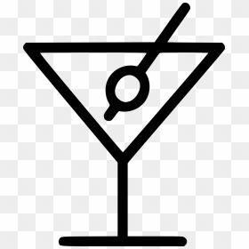 Martini Cocktail Drink - Cocktail Glass Icon Png, Transparent Png - mixed drink png