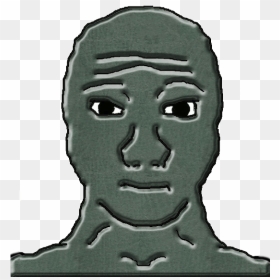 Transparent Wojak Png - Wojak Front Png, Png Download - terminator head png