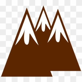 Onlinelabels Clip Art - Simple Clip Art Mountain, HD Png Download - mountain peak png