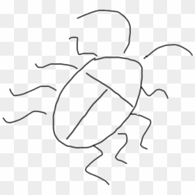 Creepy Insect Drawing, HD Png Download - inside out disgust png