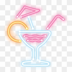 Transparent Coctail Png - Neon Drinks Sign Png, Png Download - mixed drink png