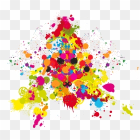 Explosion De De Colores Png, Transparent Png - lineas de colores png
