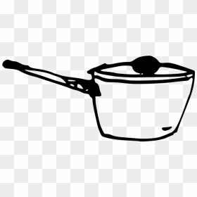 The Pots And Pans - Casserole Clipart Black And White, HD Png Download - pots and pans png