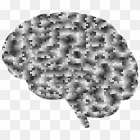 Jigsaw Puzzle Png Clip Arts - Puzzle Brain White Black, Transparent Png - jigsaw puzzle png