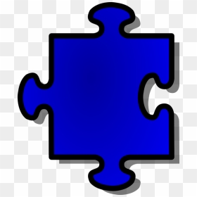 Light Blue Puzzle Piece, HD Png Download - jigsaw puzzle png