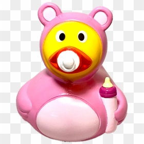 Baby Girl Rubber Duck - Rubber Duck, HD Png Download - baby toy png