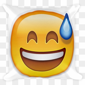 Smiling Face With Open Mouth And Cold Sweat , Png Download - Awkward Clipart, Transparent Png - smiling mouth png