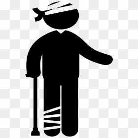 Self Injury - Clipart Injured Person, HD Png Download - injury png