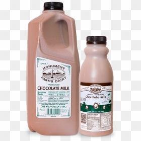 A Pint And Half Gallon Of Monument Farms Whole Local - Monument Farms Chocolate Milk, HD Png Download - milk gallon png