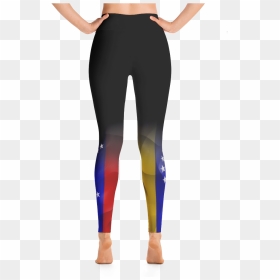 Download Hd Women"s Black "organic Venezuela Flag - Black Leggings With White Love Hearts, HD Png Download - black pants png