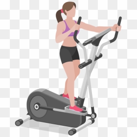 Gyming Girl Png - Elliptical Trainer, Transparent Png - sexy girl.png
