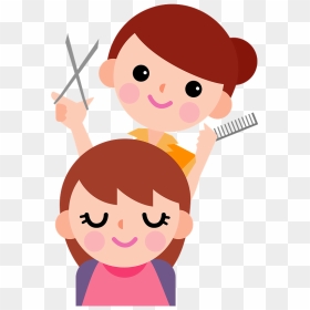 Haircut Hairdresser Clipart - 美容 師 イラスト 無料, HD Png Download - hairdresser png