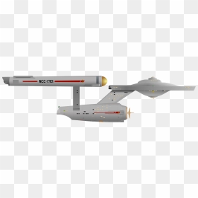 Uss Enterprise Star Trek Side View, HD Png Download - star trek enterprise png