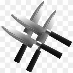 Cutting Knives Pair - Hashtag, HD Png Download - knives png
