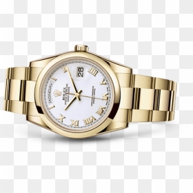 24k Gold Pure Gold Rolex Watch, HD Png Download - rolex watch png