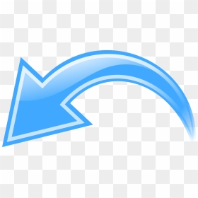 Curved Arrow Blue - Blue Curved Arrows Clipart, HD Png Download - arrow curved png