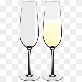 Champagne Glass Wine Glass - Wine Glass, HD Png Download - wine glass vector png