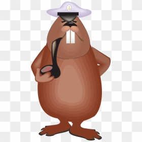 Beaver Smoking, HD Png Download - smoking pipe png