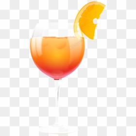 Transparent Glass Of Orange Juice Clipart - Orange Jiuce In Glass Png, Png Download - wine glass vector png