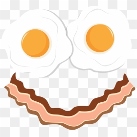 Bacon And Eggs Smile Wall Sticker - Ovos Com Bacon Png, Transparent Png - bacon and eggs png