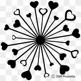 Black And White Hearts, HD Png Download - black hearts png
