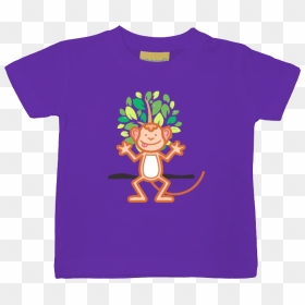 Funny Monkey Baby T-shirt - Cartoon, HD Png Download - funny monkey png