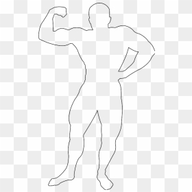 Figure Drawing, HD Png Download - bodybuilder silhouette png